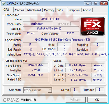 FX-8150 8ghz